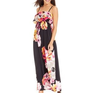 💕HOST PICK💕Floral-Printed Ruffled-Top Maxi Dress